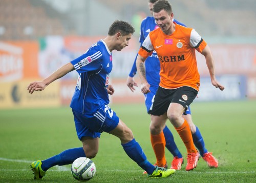 22.11.2013, Lubin, T-Mobile Ekstraklasa, KGHM Zaglebie Lubin - Piast Gliwice, Aleksander Kwiek (Zaglebie Lubin)`