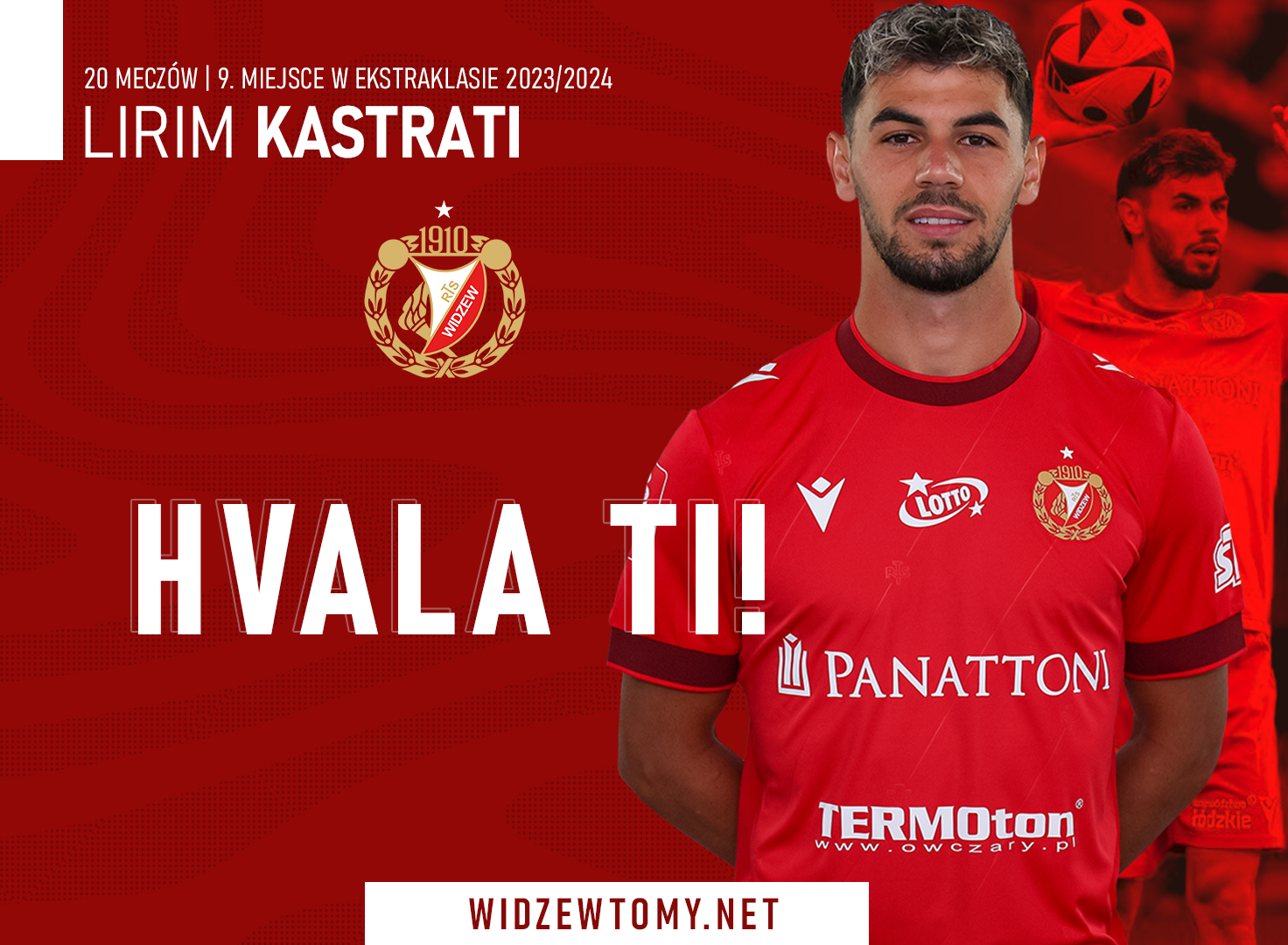 Oficjalnie: Kastrati odchodzi z Widzewa