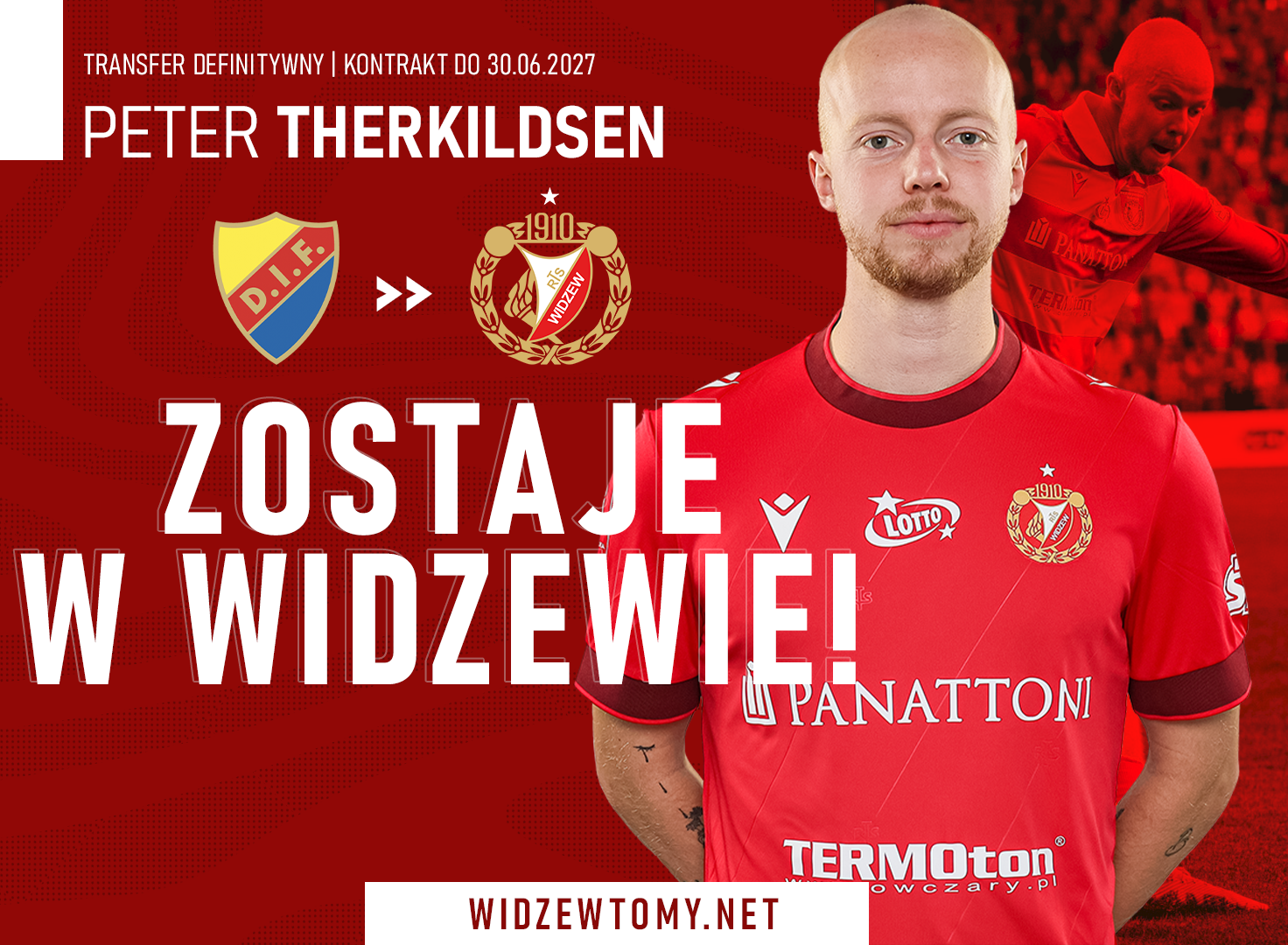 Peter Therkildsen zostaje w Widzewie