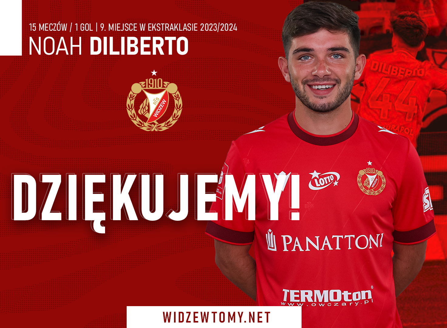 Oficjalnie: Diliberto odchodzi z Widzewa