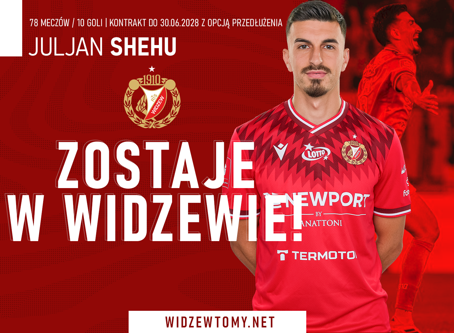 Oficjalnie: Shehu w Widzewie na jeszcze dłużej!