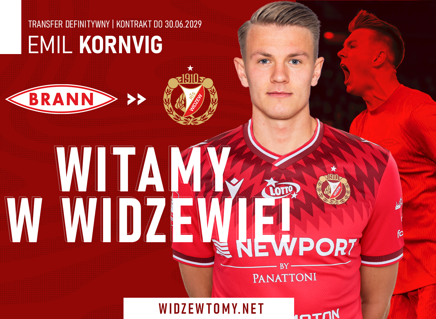 Oficjalnie: Kornvig został Widzewiakiem!