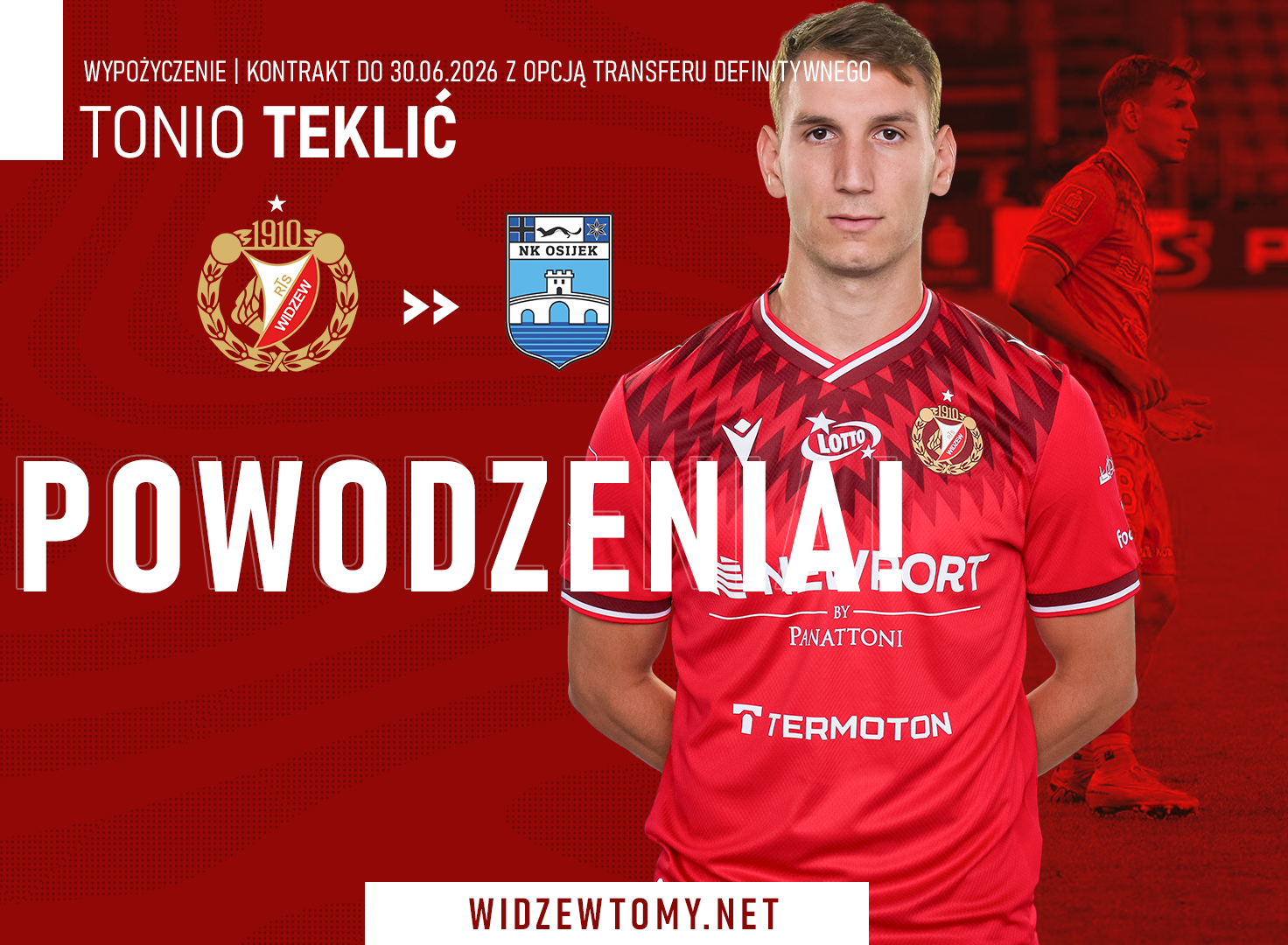 Oficjalnie: Teklić wypożyczony do Osijeku