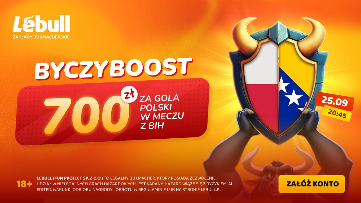 Nowy buk na rynku. 700 PLN do zgarnięcia za gola dla Polski!