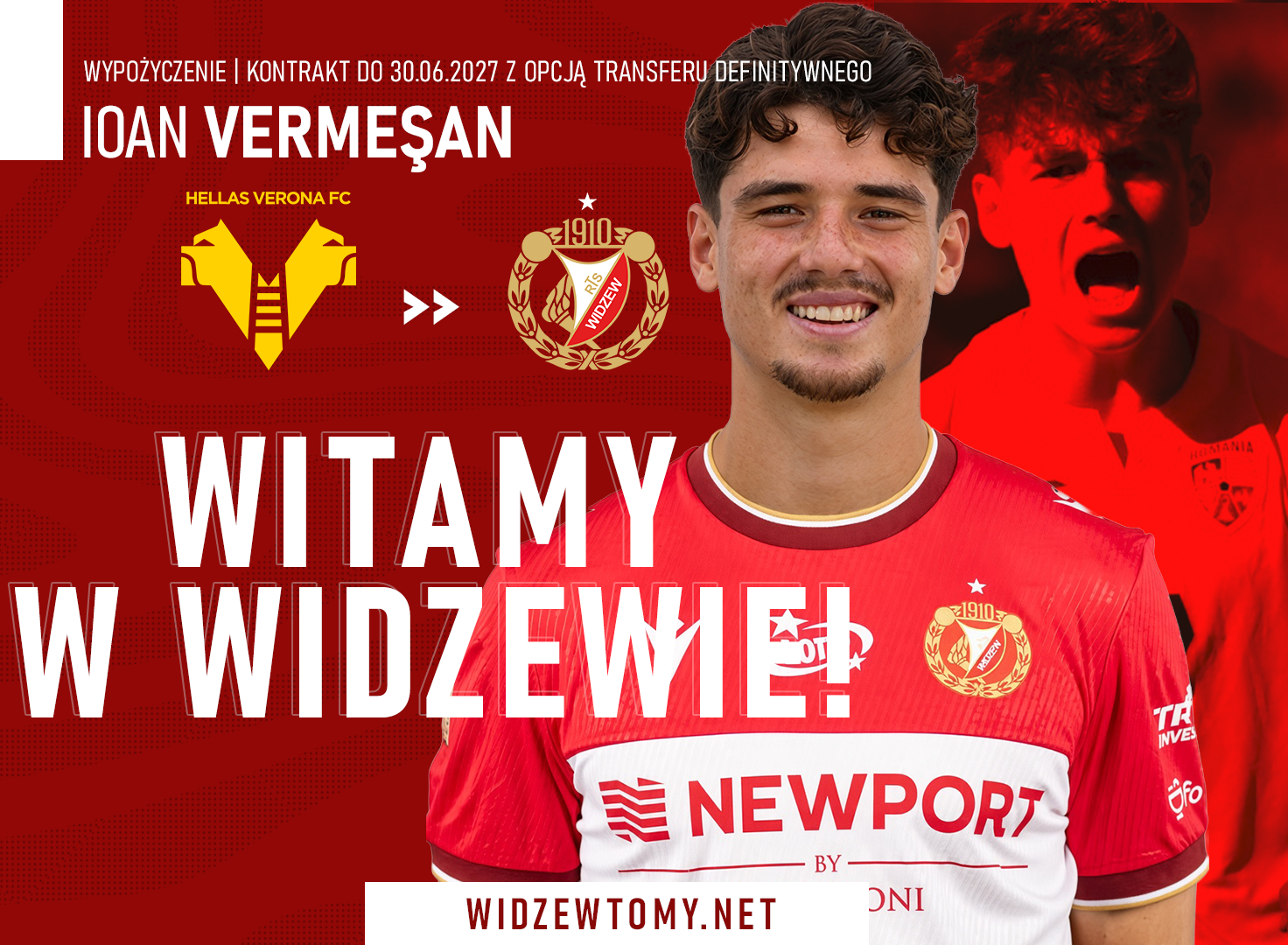Oficjalnie: Widzew sprowadził Vermesana