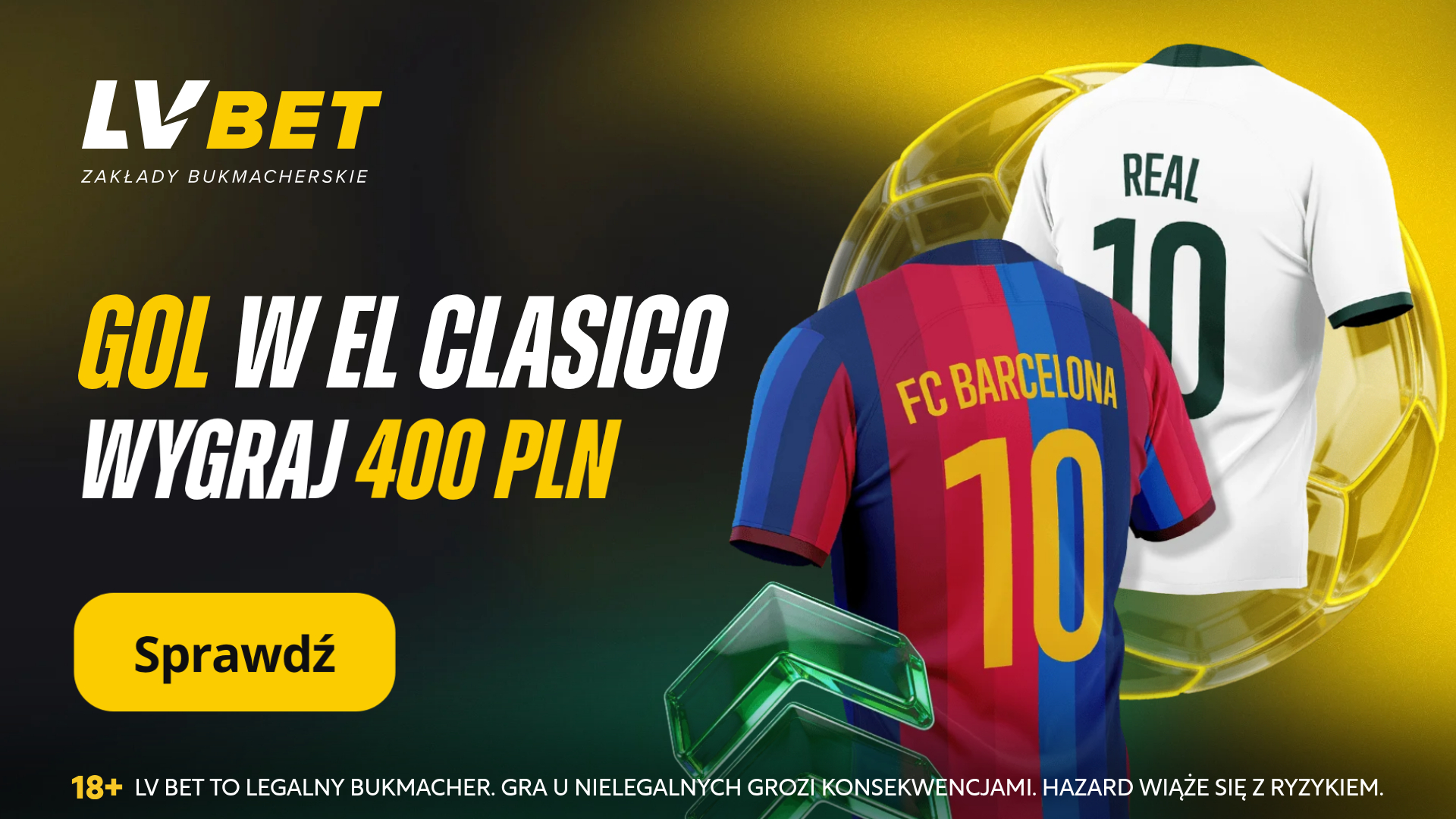 Już w niedzielę El Clasico. Zagraj z LV Bet!